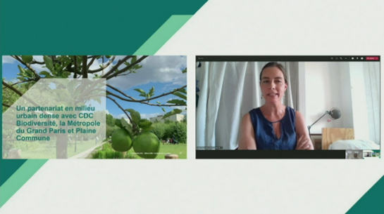 Journée de la Nature : Présentation de Valérie Bridoux (EPT Plaine Commune) © CDC Biodiversité Journée de la Nature : Présentation de Valérie Bridoux (EPT Plaine Commune) © CDC Biodiversité