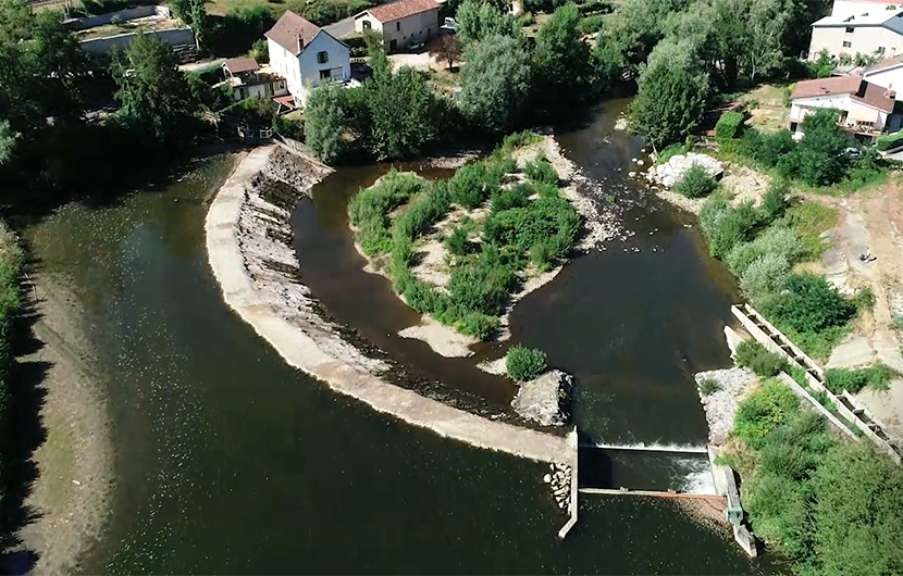 Rivière du Célé - Seuil du Surgié © SmCLm