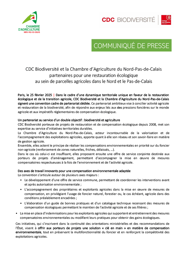 Communiqué de presse